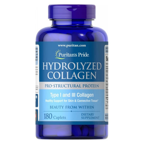 Puritan's Pride, Hydrolyzed Collagen, 1000 mg, 180 Caplets Puritan's Pride