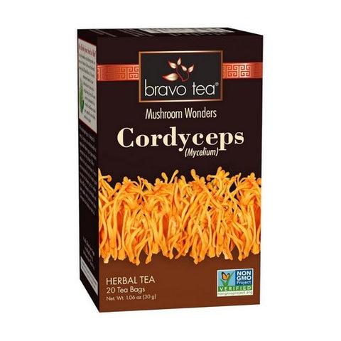 Cordyceps Mushroom Herbal Tea 20 Bags by Bravo Tea & Herbs
