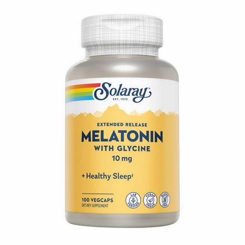 Extended Release Melatonin With Glycine 100 Veg Caps by Solaray