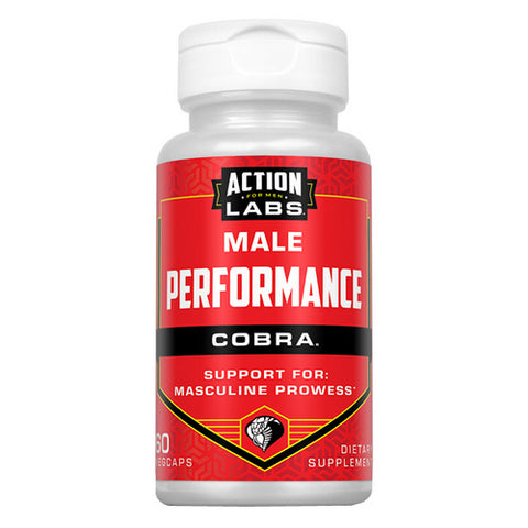 Action Labs, Cobra Male Performance For Sexual Energy, 60 Veg Caps Action Labs