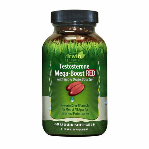 Irwin Naturals, Testosterone Mega Boost RED, 68 Softgels Irwin Naturals