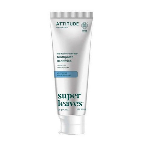 Attitude, Attitude Toothpaste Fluoride Whitening Peppermint, 120 Grams Attitude