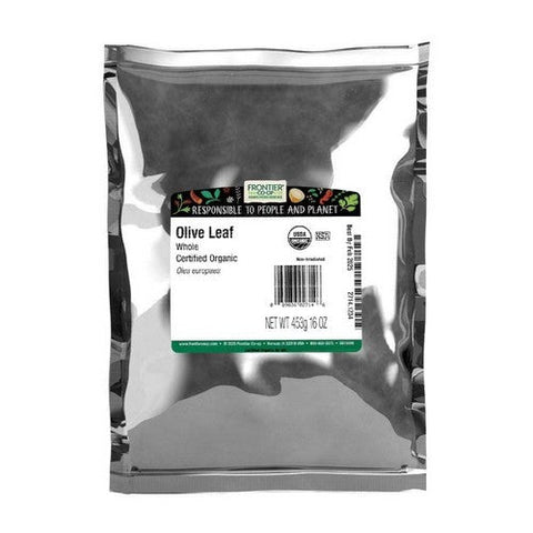 Frontier Coop, Organic Olive Leaf Whole, 1 Lb Frontier Coop
