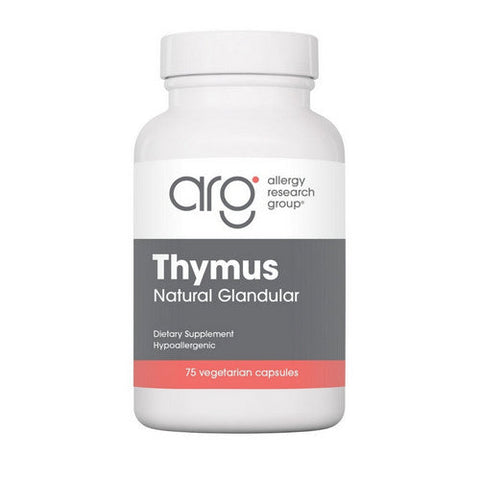 Nutricology/ Allergy Research Group, Thymus Natural Glandular, 75 Veg Caps Nutricology/ Allergy Research Group