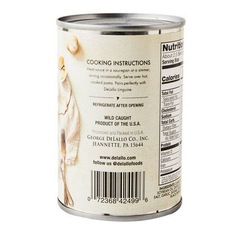 Delallo, White Clam Sauce, 10.5 Oz (Case Of 12) Delallo