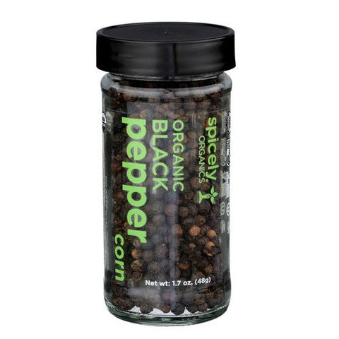 Spicely Organics, Organic Peppercorn Black, 1.7 Oz (Case Of 3) Spicely Organics