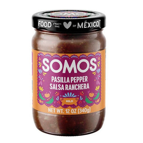 Somos, Roasted Tomatillo Pasilla Salsa, 12 Oz (Case Of 6) Somos