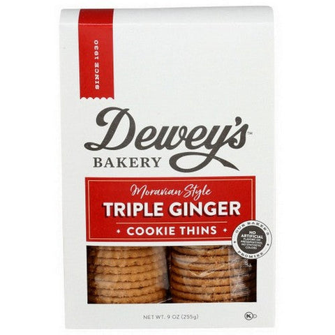 Deweys, Triple Ginger Cookies, 9 Oz(Case Of 6) Deweys