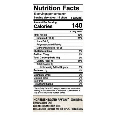 Barnana, Plantain Scoops Pink Salt, 5 Oz (Case Of 6)