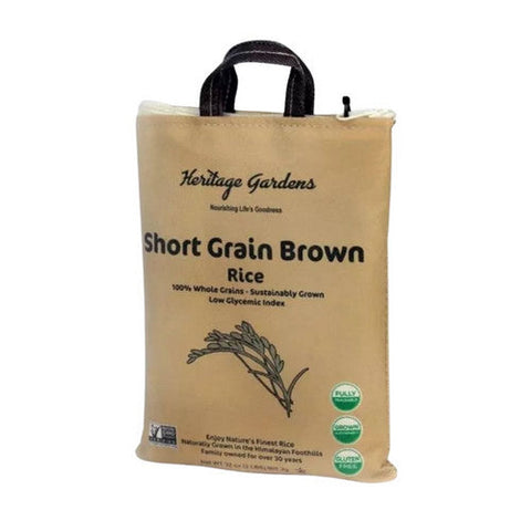 Heritage Gardens, Short Grain Brown Rice, 2 Lbs(Case Of 5) Heritage Gardens
