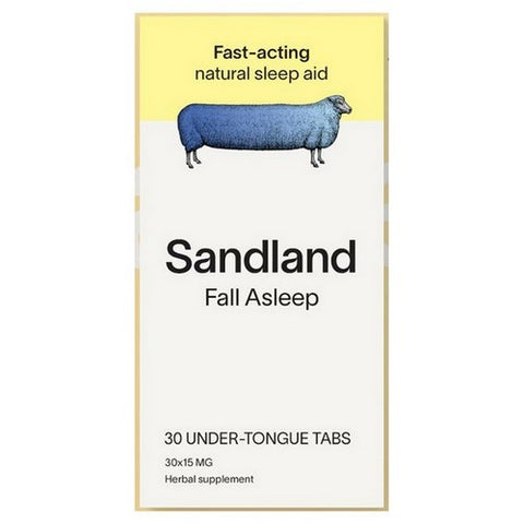 Fall Asleep Herbal Supplement with Melatonin 30 Tablets by Sandland