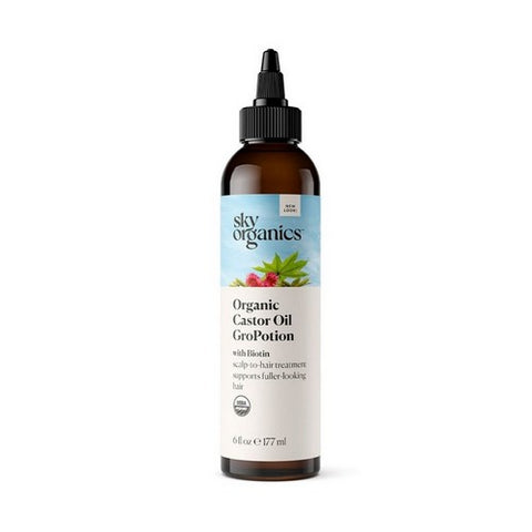 Organic Castor Oil Gropotion 6 Oz by Sky Organics