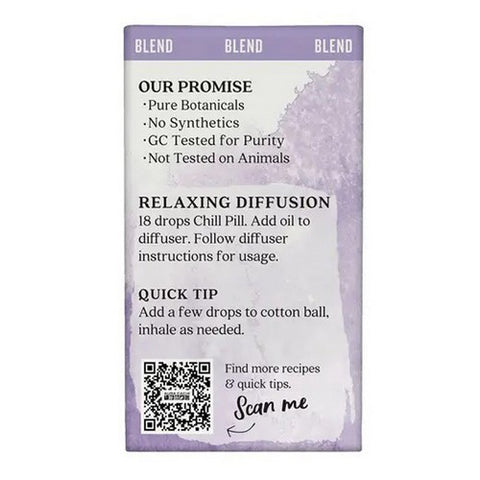 Aura Cacia, Essential Oil Chill Pill Blend Boxed, 0.25 Oz