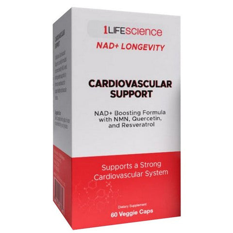 1Lifescience, NAD Plus Cardiovascular Support NMN, 60 Vegan Capsules 1Lifescience