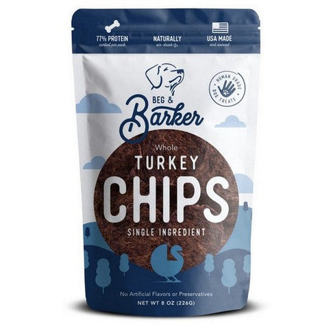 Beg and Barker, Beg & Barker Whole Turkey Chips Dog Treats, 8 Ounces Beg and Barker