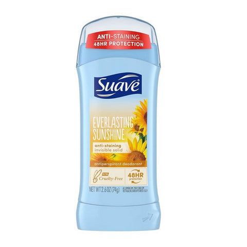 Antiperspirant Deodorant Invisible Solid Everlasting Sunshine 2.6 Oz by Suave