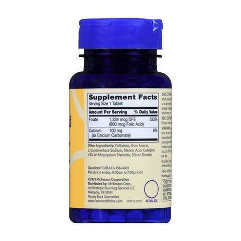 Foster And Thrive, Folic Acid, 800 Mcg, 250 Tabs Foster And Thrive