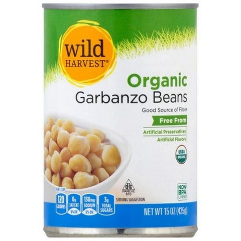 Organic Garbanzo Beans 15 Oz (Case Of 12) by Wild Harvest