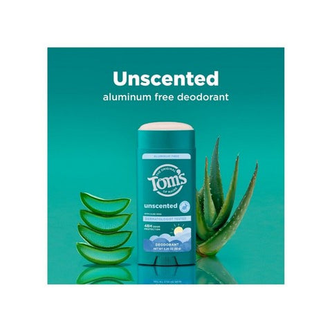 Tom's Of Maine, Unscented Natural Deodorant For Women And Men, 3.25 Oz (Case Of 6) Tom's Of Maine