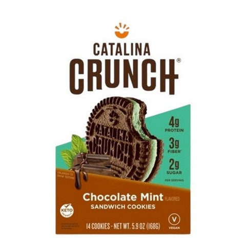 Catalina Crunch, Chocolate Mint Sandwich Cookies, 5.9 Oz (Case Of 6) Catalina Crunch