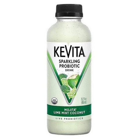 Kevita, Organic Mojito Lime Mint Coconut Probiotic Drink, 15.2 Oz (Case Of 6) Kevita