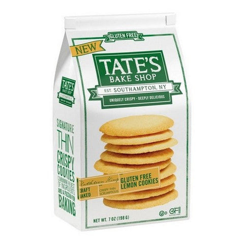 Tate's Bake Shop, Gluten Free Lemon Cookies, 7 Oz (Case Of 6) Tate's Bake Shop