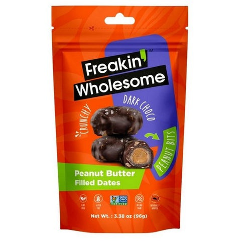 Freakin Wholesome, Dark Chocolate PB Filled, 3.38 Oz (Case Of 6) Freakin Wholesome