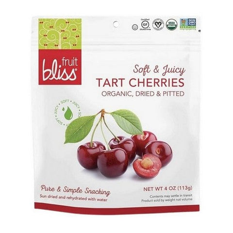 Fruit Bliss, Organic Tart Dried Cherries, 4 Oz (Case Of 6) Fruit Bliss