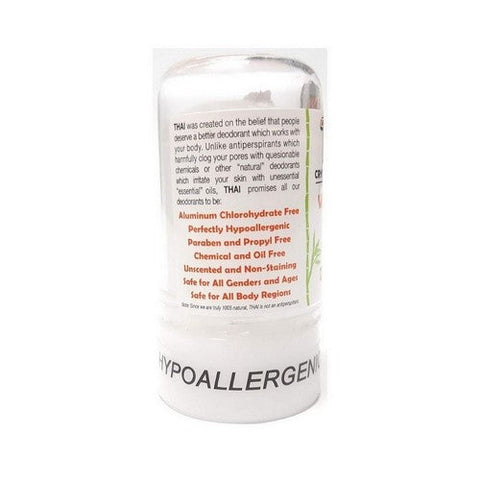 Thai Deodorant Stone, Thai Crystal Deodorant Stick, 4.25 Oz Thai Deodorant Stone