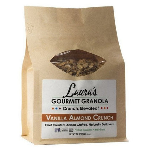 Lauras Gourmet Granola, Vanilla Almond Crunch, 16 Oz (Case Of 6) Lauras Gourmet Granola