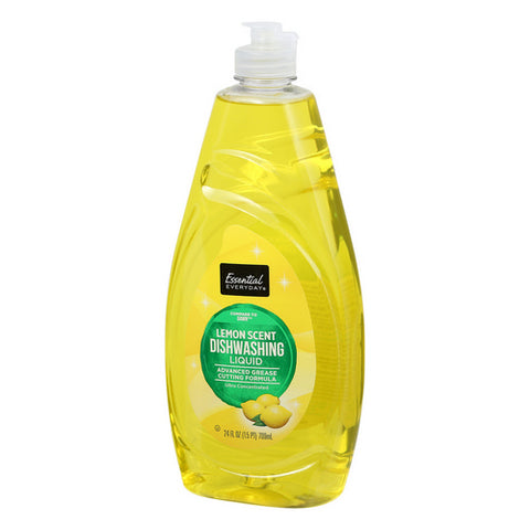 Dishwashing Liquid Dish Soap Lemon Scent 24 Oz (Case Of 9) by Essential Everyday