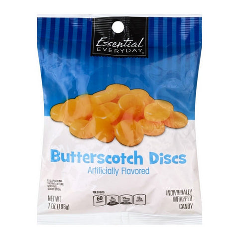 Butterscotch Discs Candy 7 Oz (Case Of 12) by Essential Everyday