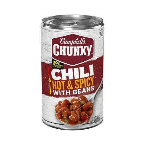 Chunky Hot And Spicy Beef And Bean Firehouse Chili 19 Oz (Case Of 12) by Campbell's