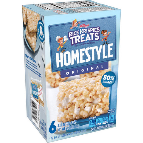 Homestyle Original Rice Krispie Marshmallow Squares 6.98 Oz (Case Of 6) by Kellogg's