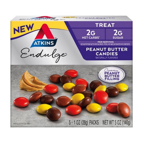 Endulge Treat Peanut Butter Candies 5 Oz (Case Of 4) by Atkins