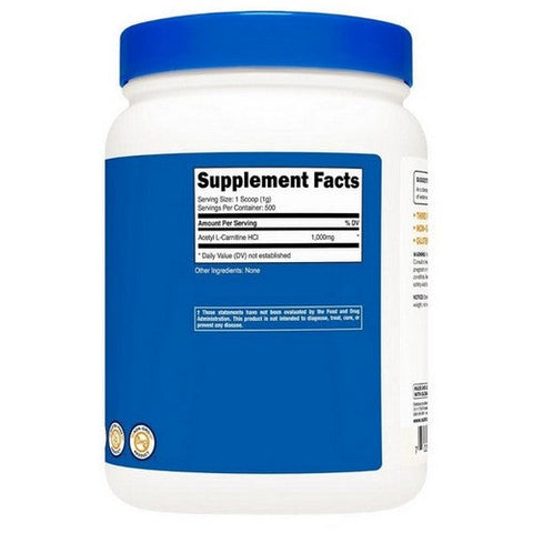 Nutricost, Acetyl L-Carnitine Powder, 500 Grams Nutricost