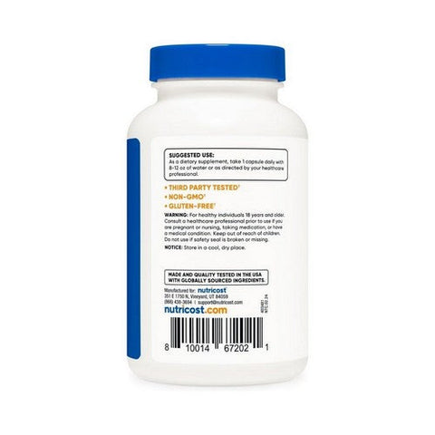 Nutricost, Pterostilbene Capsules, 100 Mg, 120 Count Nutricost