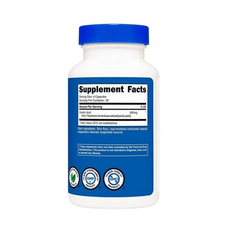 Nutricost, Performance Ursolic Acid, 300 Mg, 120 Caps
