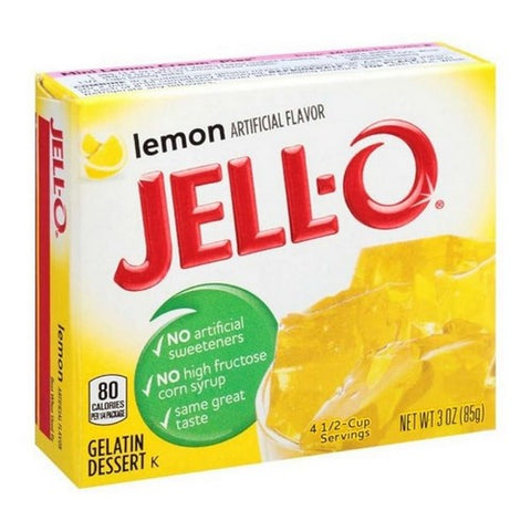 Jello Gelatin Dessert Lemon Mix 3 Oz (Case Of 24) by Jell-O