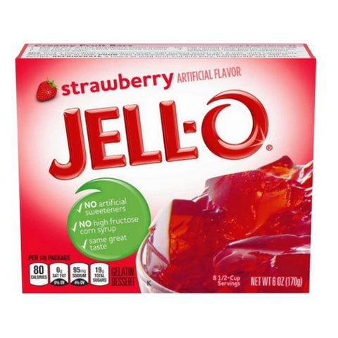 Jello Strawberry Gelatin Dessert Mix 6 Oz (Case Of 24) by Jell-O