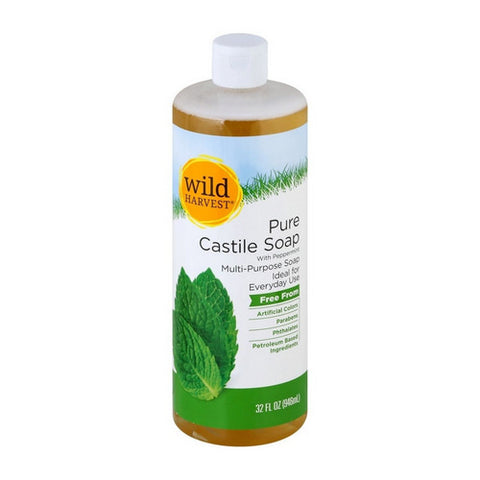 Pure Castile Soap 32 Oz (Case Of 6) by Wild Harvest