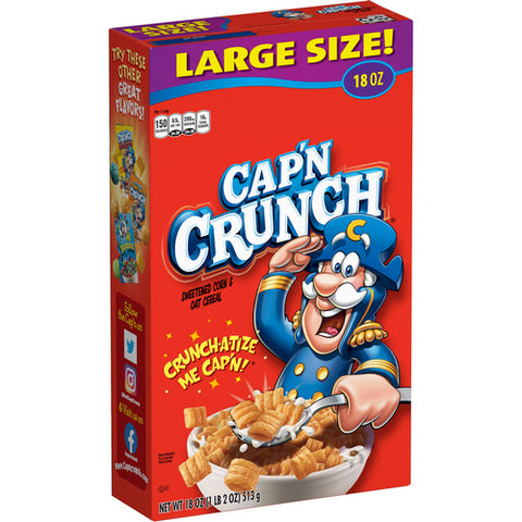 Cap'N Crunch Breakfast Cereal 18 Oz (Case Of 12) by Quaker