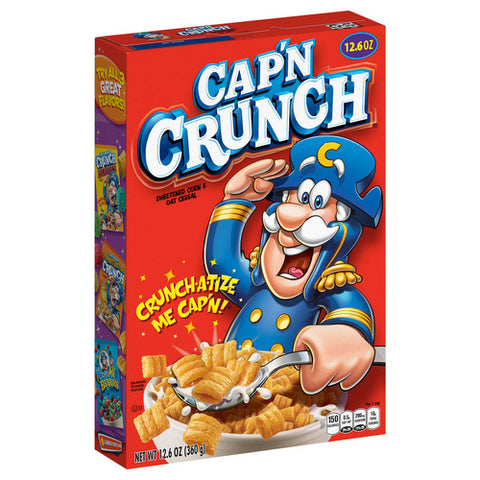 Cap'N Crunch Sweetened Corn And Oat Cereal 12.6 Oz (Case Of 14) by Quaker