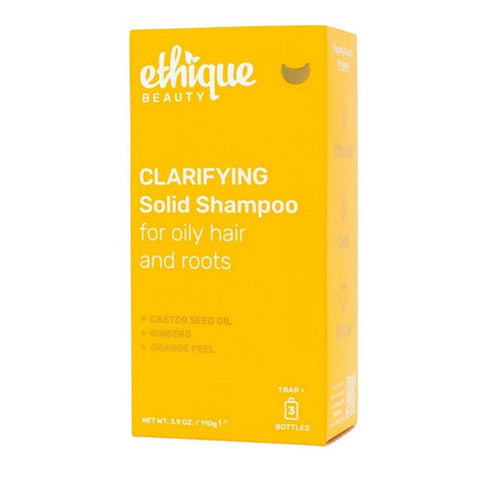 Ethique, Clarifying Solid Shampoo Bar For Oily Hair And Roots, 3.9 Oz Ethique