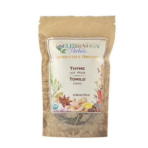 Celebration Herbals, Organic Thyme Leaf Whole, 16 Oz Celebration Herbals