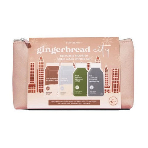 ESW Beauty, Gingerbread City Restoring And Nourishing Sheet Mask, 1 Kit ESW Beauty