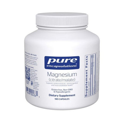 Magnesium(Citrate/Malate) 180 Caps by Pure Encapsulations