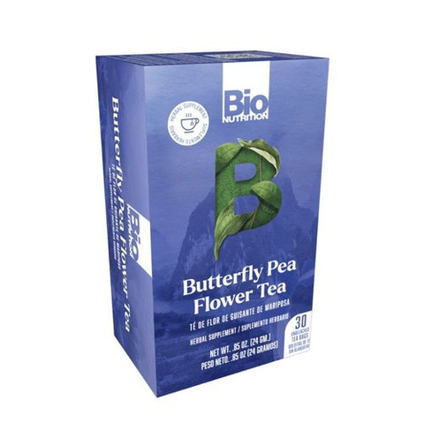 Butterfly Pea Flower Tea 30 Bags by Bio Nutrition Inc