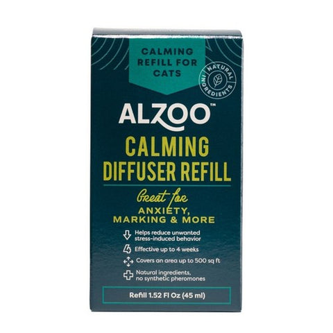 Plant Based Calming Diffuser Refill Cats 1.52 Oz by Alzoo