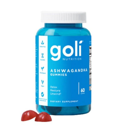 Goli Nutrition, Ashwagandha Plus Gummies Zero Sugar, 60 Count Goli Nutrition